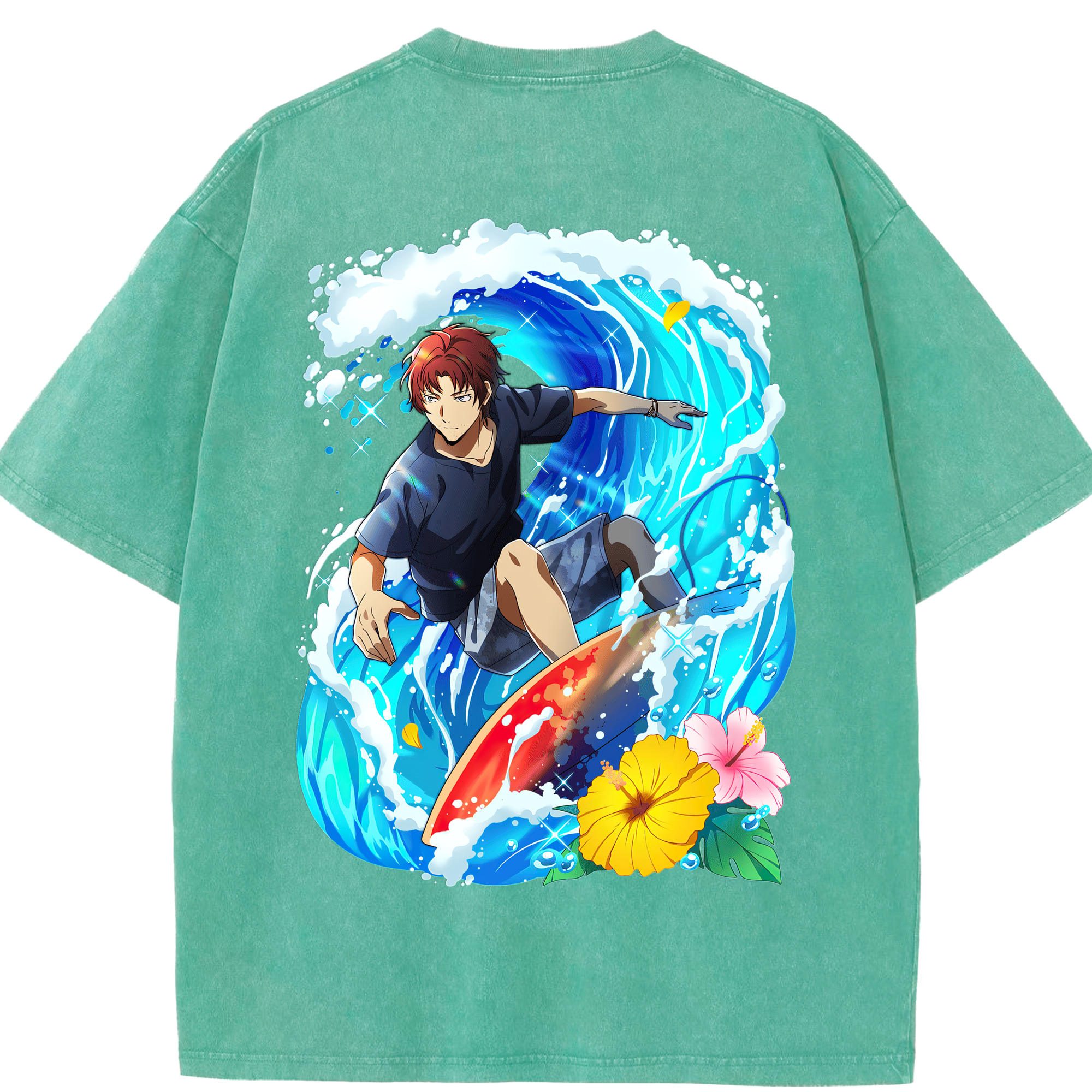 （画像用） 文豪ストレイドッグス Bungo Stray Dogs 綿100% ヴィンテージ風 半袖Tシャツ（背面プリント）